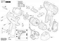 Bosch 3 603 JD3 000 Easydrill 1200 Cordless Drill Driver 12 V / Eu Spare Parts